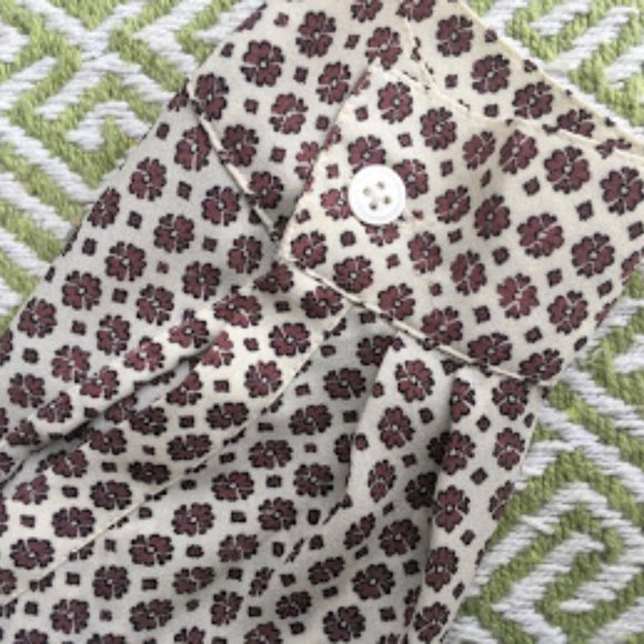 LOFT Sheer 1/4 Button Down Blouse - Picture 4 of 4